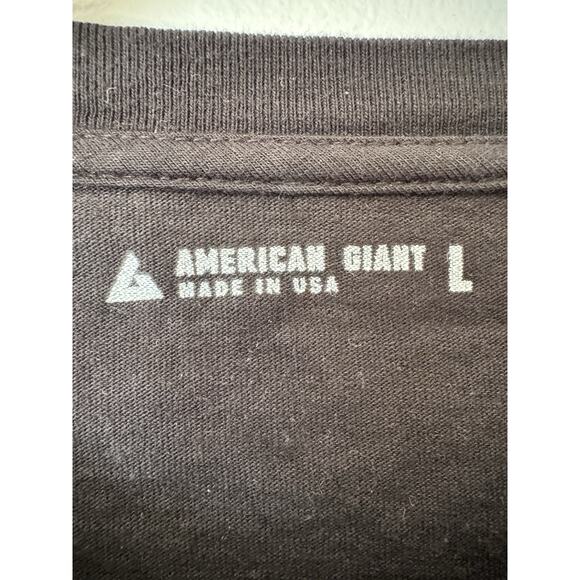 NWOT American Giant Men’s Vintage Crew Tee Classic Black Short Sleeve Size Large - Picture 6 of 7